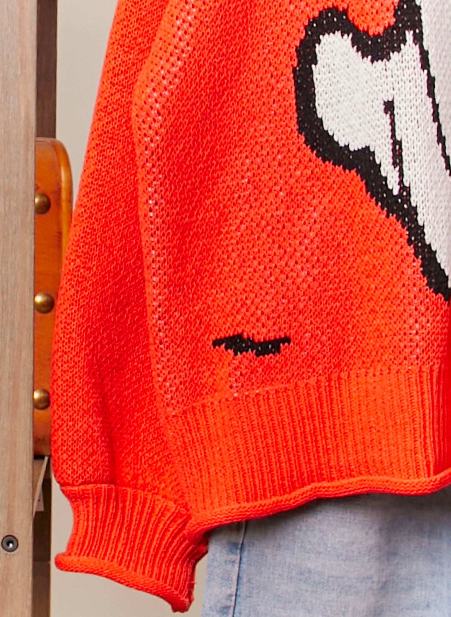 Halloween Spooky Face Ghost Knit
