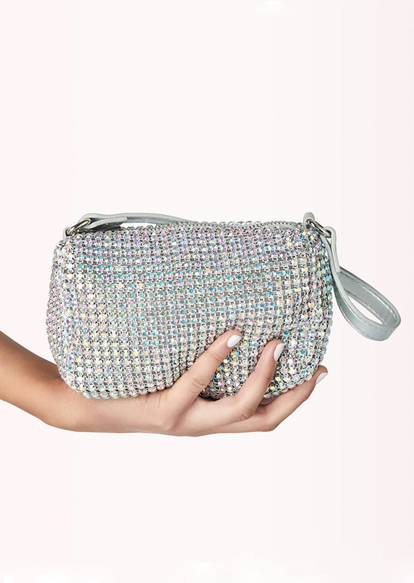 Kerr Handle Bag - Silver Diamante