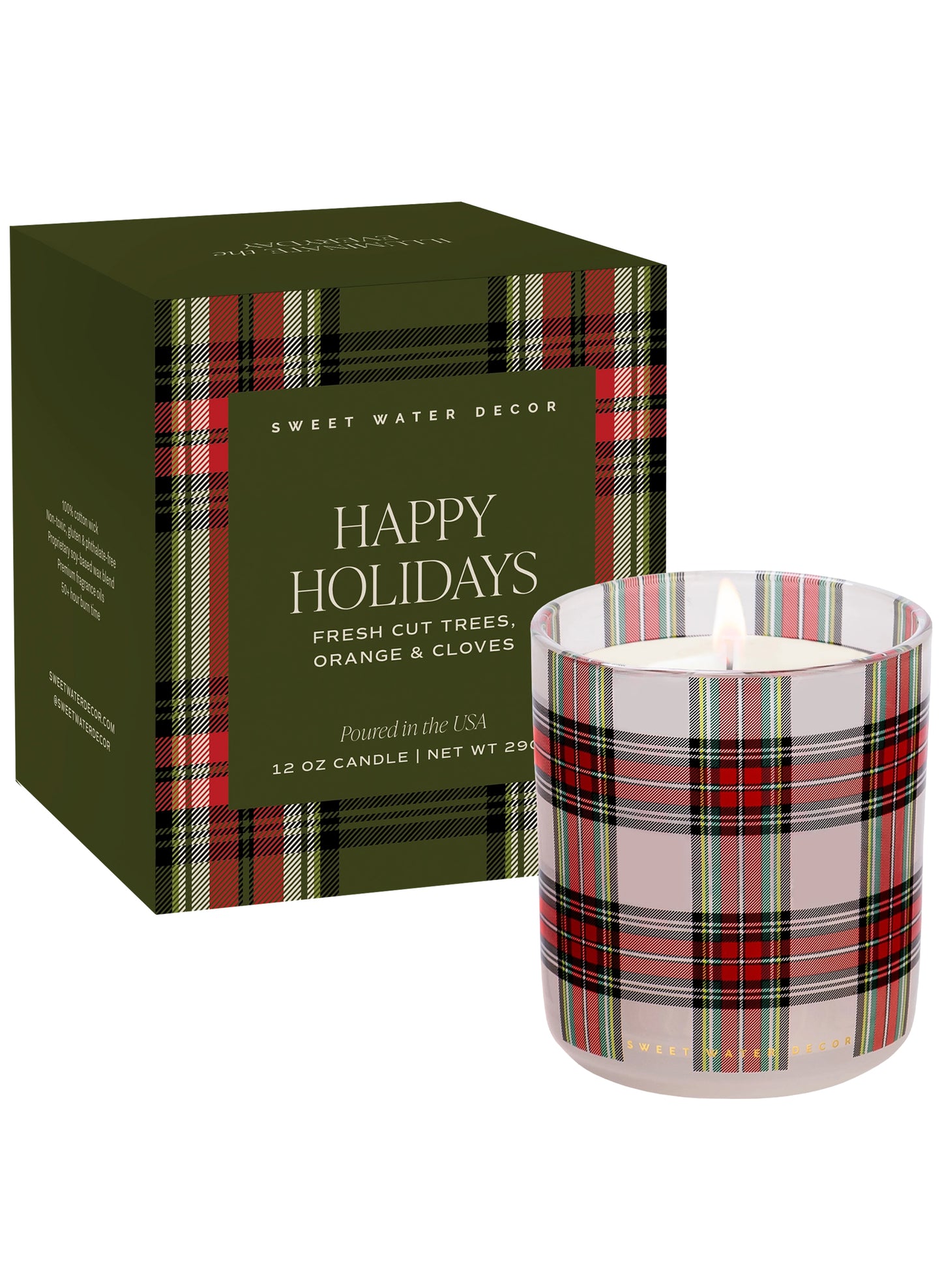 Happy Holidays 12oz Boxed Soy Candle