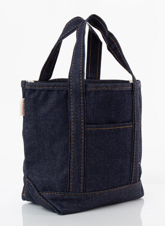 CB Station Heritage Denim Open Top Tote - Dark available at The Good Life Boutique