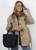 Heritage Denim Open Top Tote - Dark