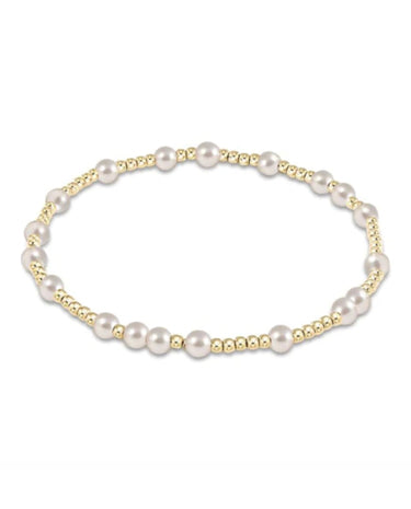 enewton design Hope Unwritten 4mm Bead Bracelet - Pearl available at The Good Life Boutique