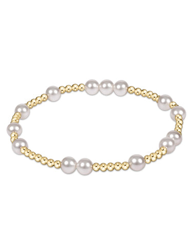 enewton design Hope Unwritten 6mm Bead Bracelet - Pearl available at The Good Life Boutique