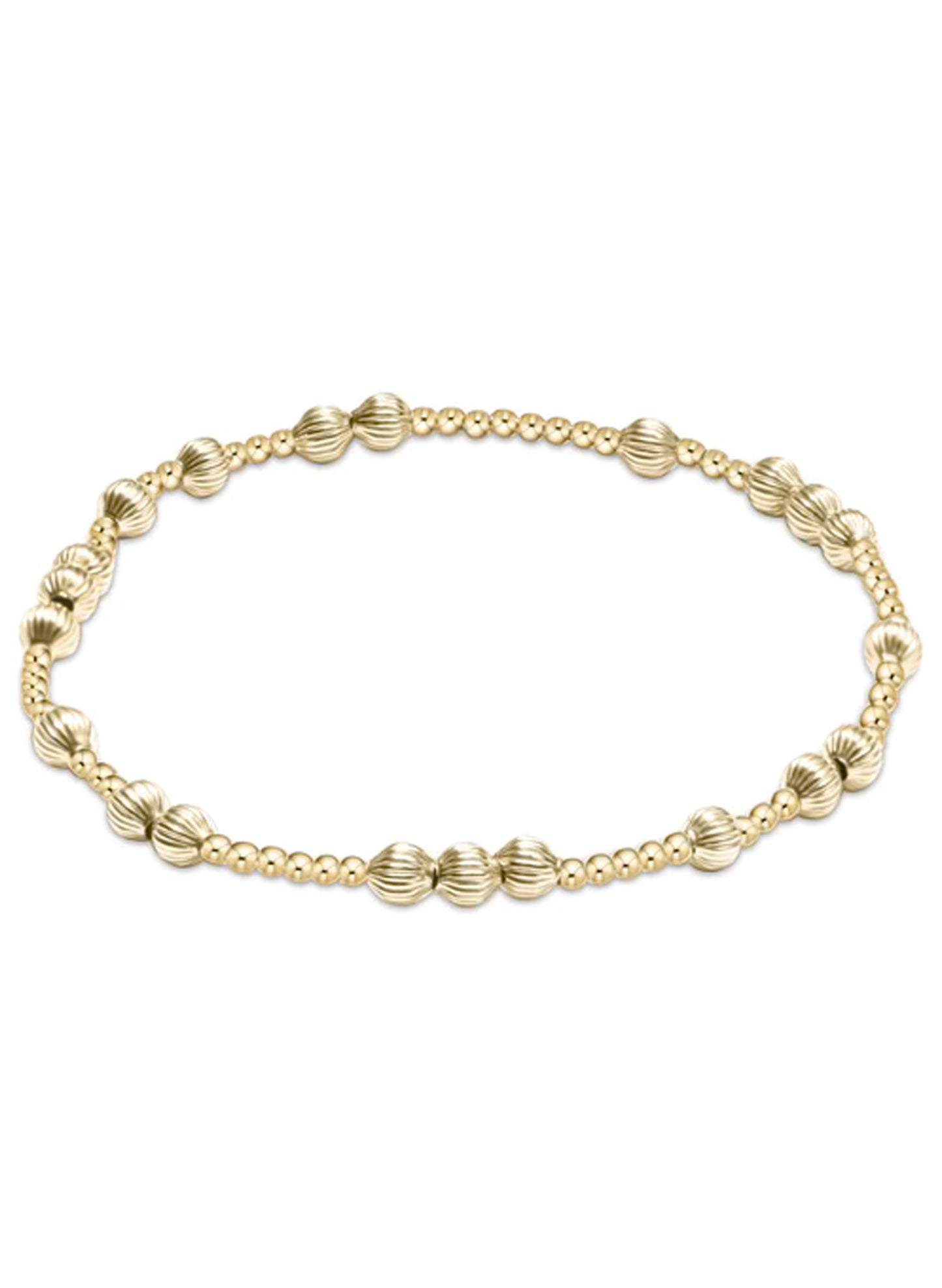 enewton design Hope Unwritten Dignity 4mm Bead Bracelet - Gold available at The Good Life Boutique