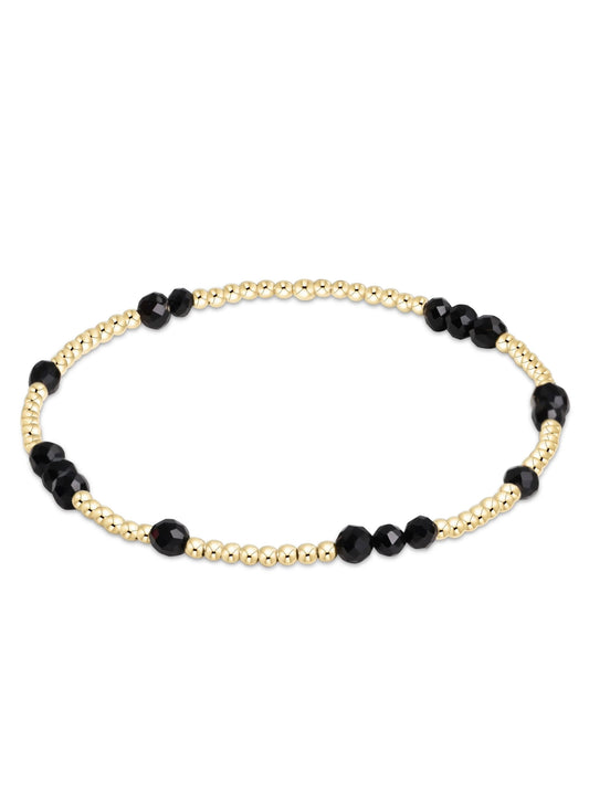 enewton design Hope Unwritten Gemstone Bracelet - Faceted Onyx available at The Good Life Boutique