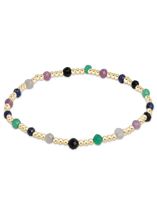 enewton design Gemstone Gold Sincerity Pattern 3mm Bead Bracelet - Hot Mess Fall Winter available at The Good Life Boutique