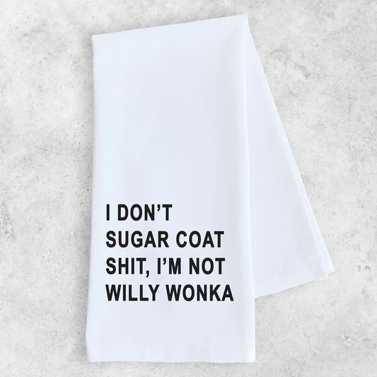Dev D + Co. I Don't Sugar Coat Shit - Tea Towel available at The Good Life Boutique