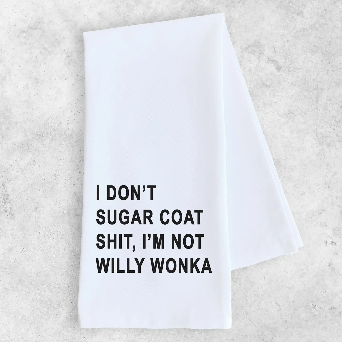 Dev D + Co. I Don't Sugar Coat Shit - Tea Towel available at The Good Life Boutique