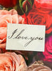 BEN'S GARDEN I Love You. I Love You. Decoupage Glass Tray 4" x 6" available at The Good Life Boutique