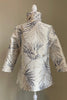 Grace Chuang Grace Chung Swing Style Metallic Leaf Print JKT available at The Good Life Boutique