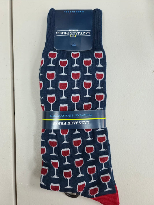 Lazyjack Press On Cloud Wine Socks available at The Good Life Boutique