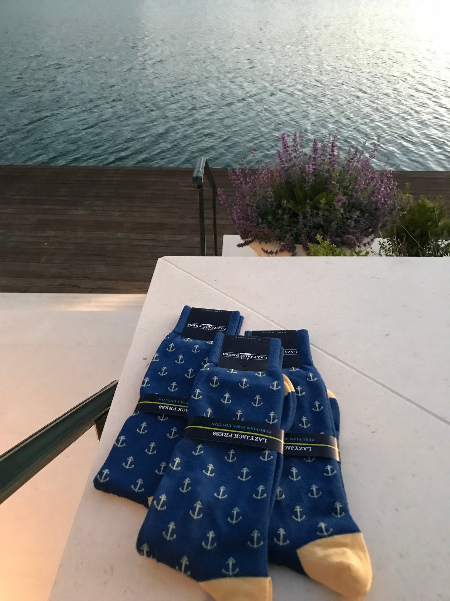 Lazyjack Press Anchorman Socks available at The Good Life Boutique