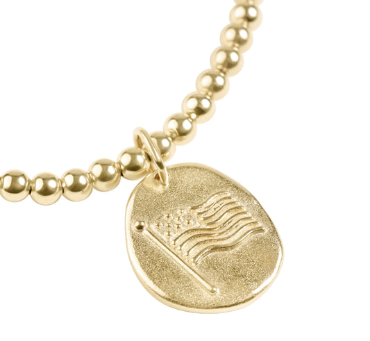 enewton design Enewton - Classic Gold 3mm Bracelet - Inspire America Gold Disc available at The Good Life Boutique