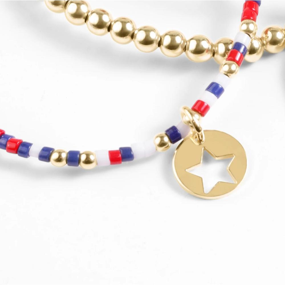 enewton design Enewton - Hope Classic Bracelet - Firecracker - Star Small Gold Disc available at The Good Life Boutique
