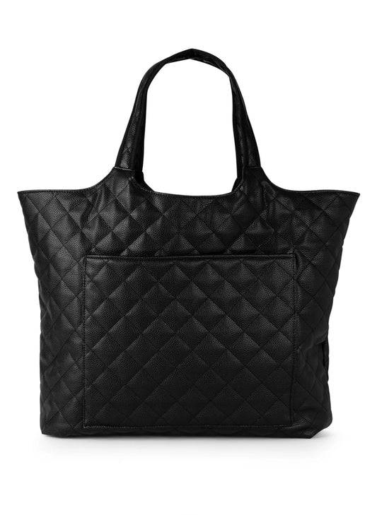 Haute Shore LTD Icon Solo Zip - Black Quilted Vegan Pebbled Leather available at The Good Life Boutique