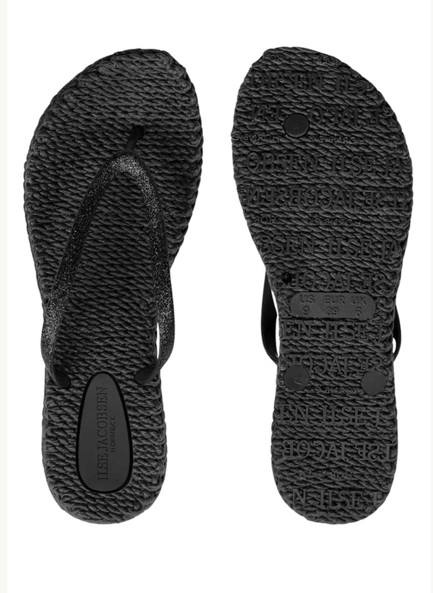 Lines of Denmark Ilse Jacobsen - Cheerful Flip-flops - Black available at The Good Life Boutique