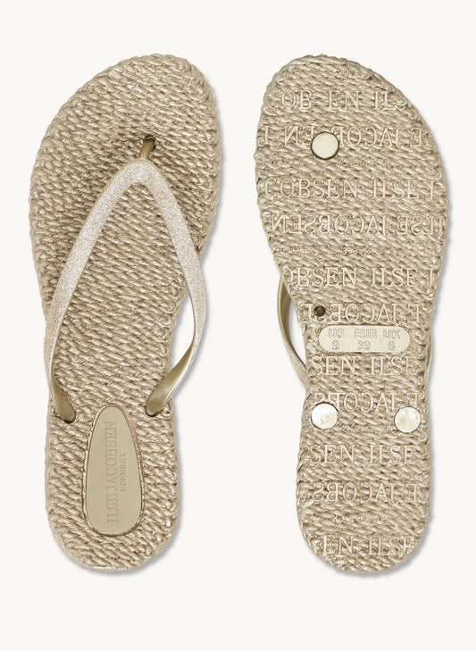 Lines of Denmark Ilse Jacobsen - Cheerful Flip-flops - Platin available at The Good Life Boutique