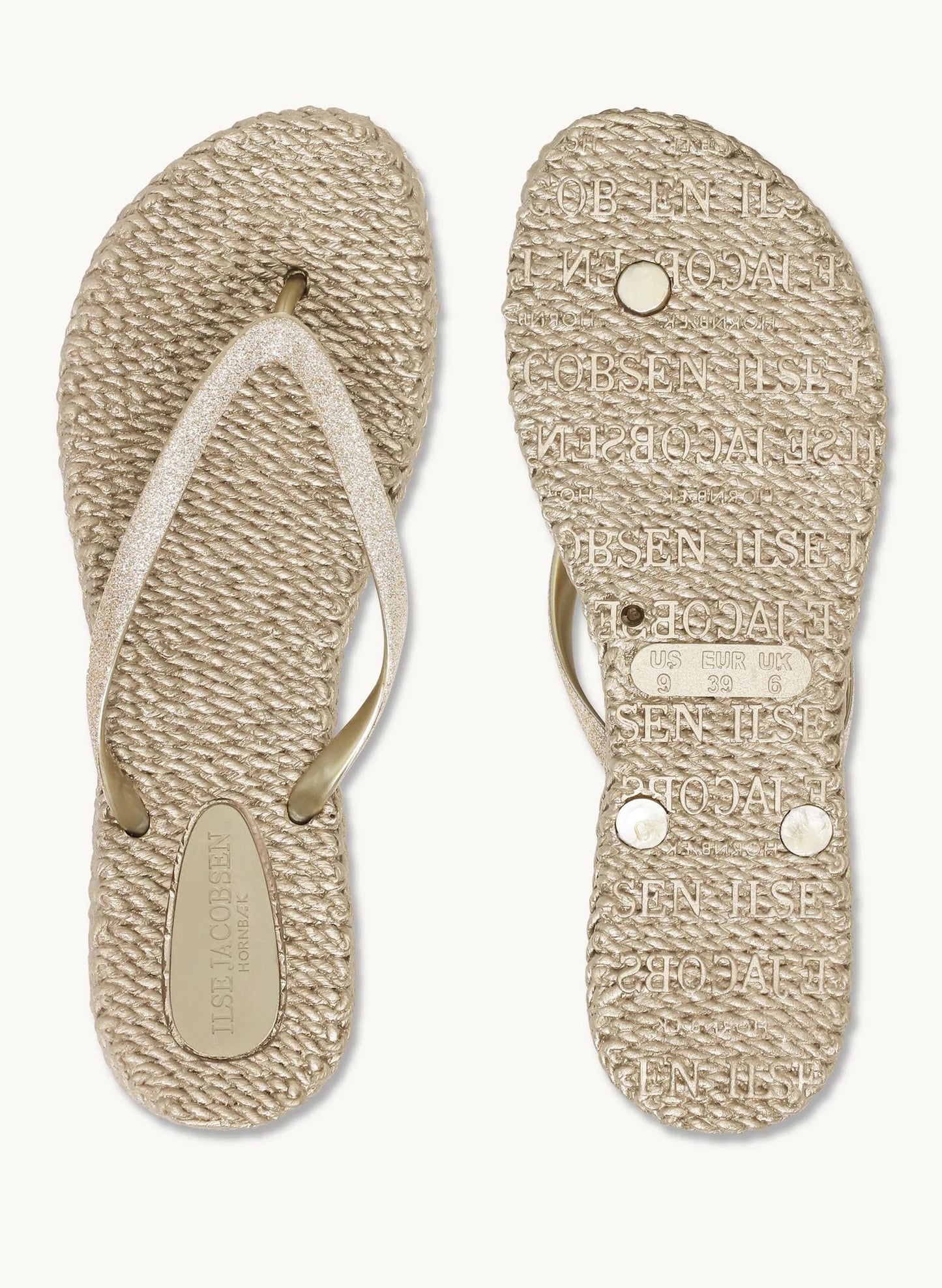 Lines of Denmark Ilse Jacobsen - Cheerful Flip-flops - Platin available at The Good Life Boutique