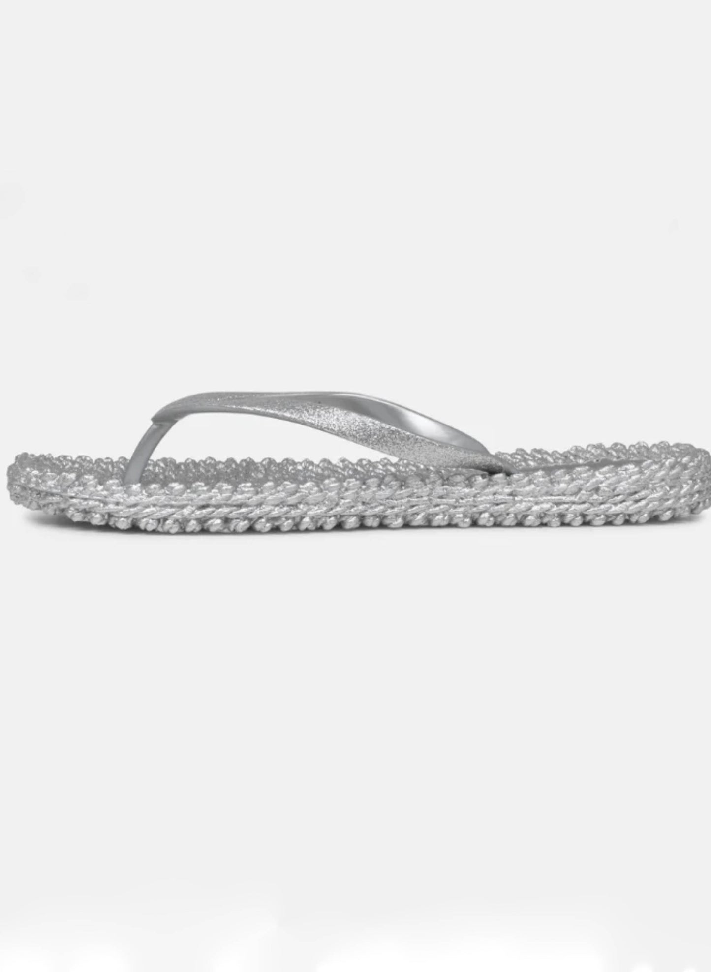 Lines of Denmark Ilse Jacobsen - Cheerful Flip-flops - Silver available at The Good Life Boutique