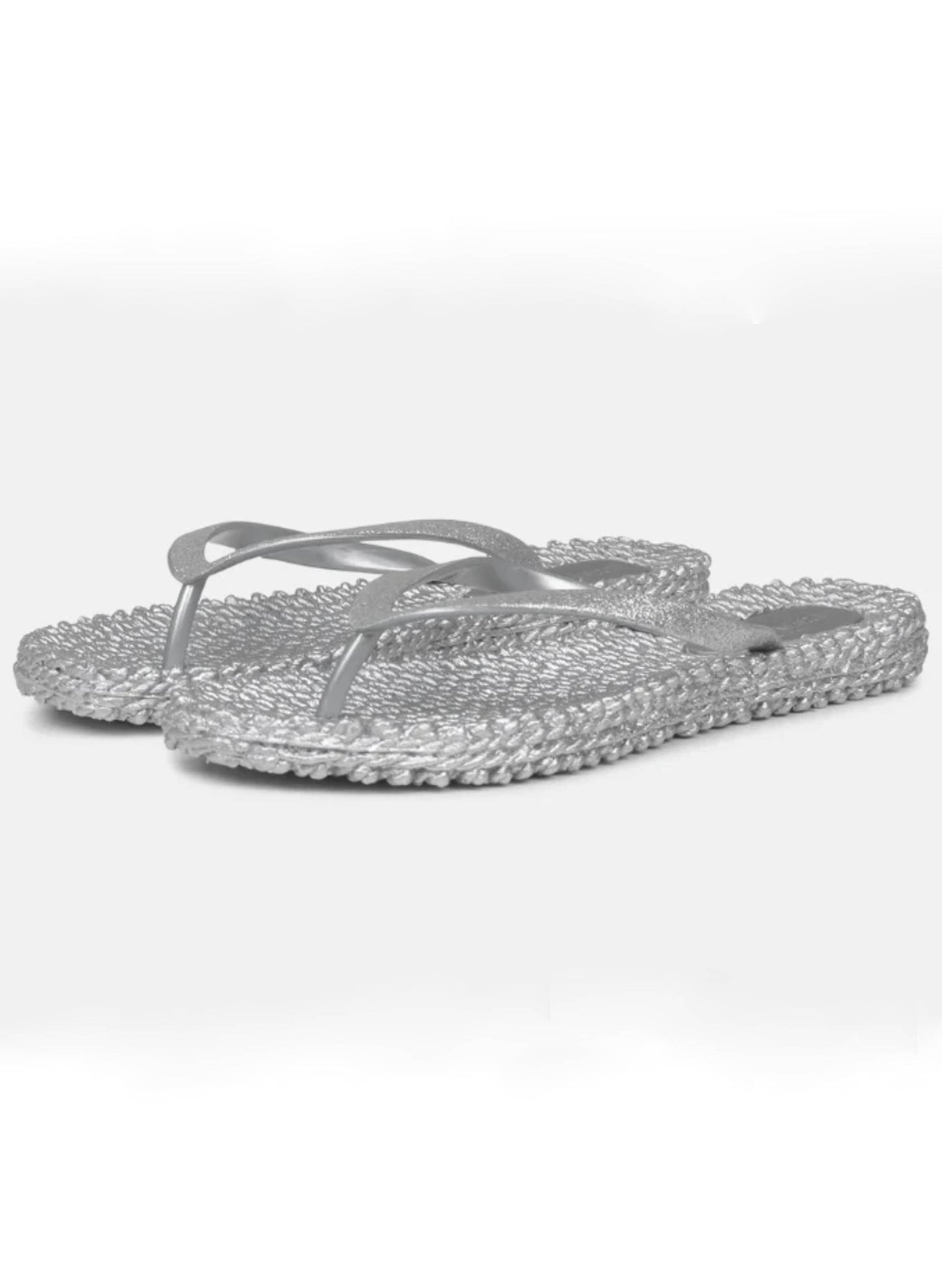 Lines of Denmark Ilse Jacobsen - Cheerful Flip-flops - Silver available at The Good Life Boutique