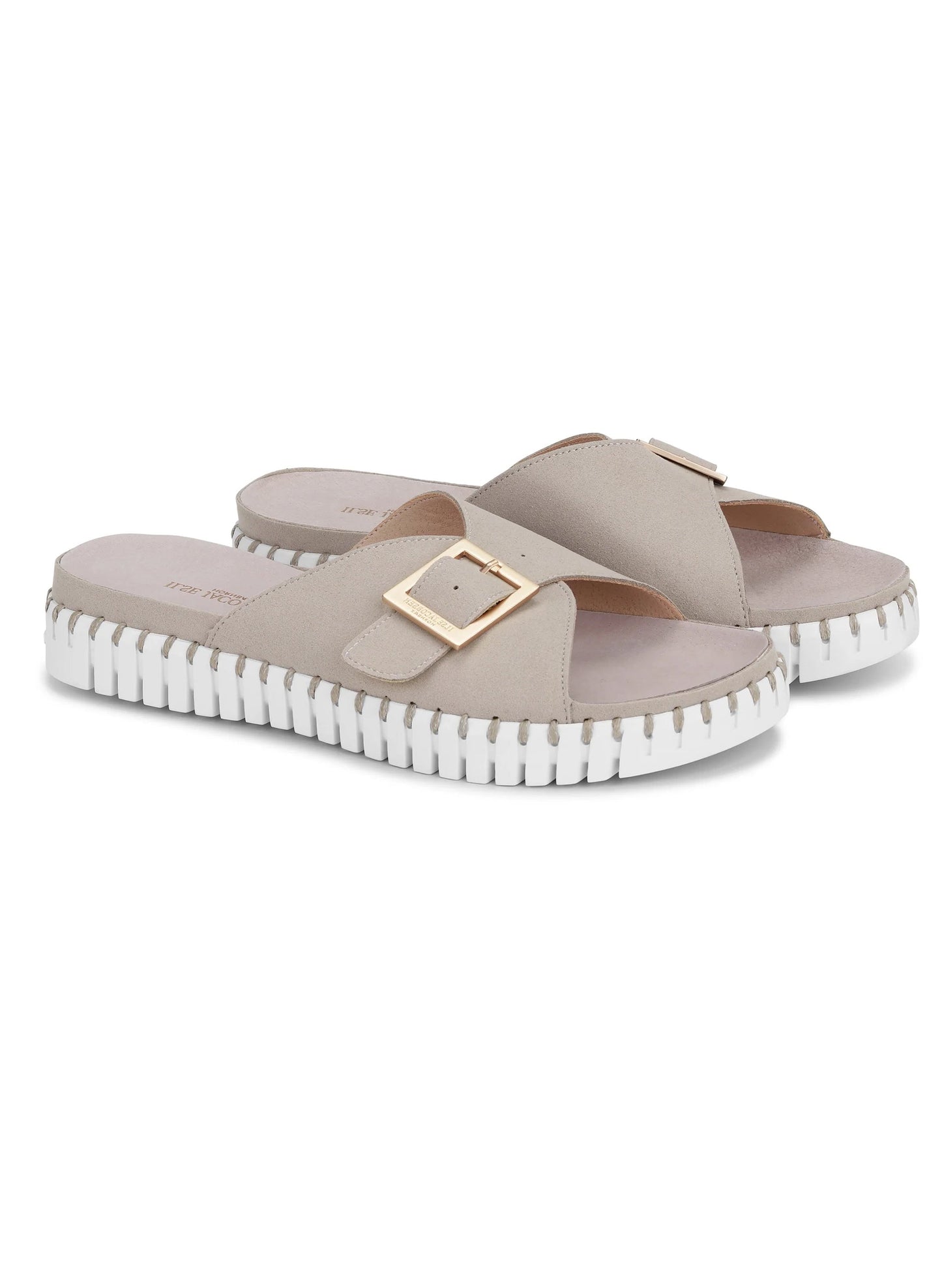 Ilse Jacobsen Tulip One Buckle W/White Sole - Atmosphere