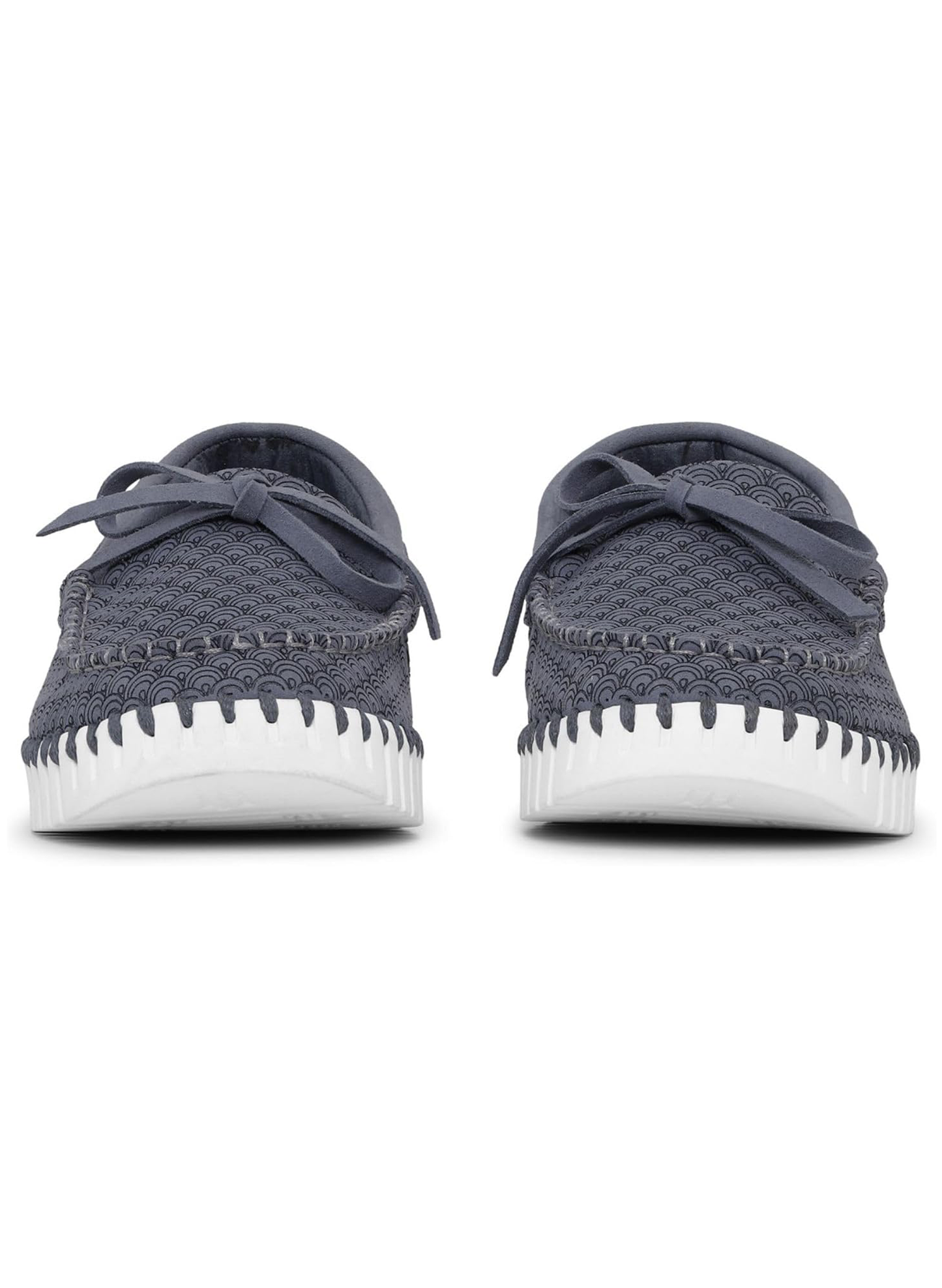 Ilse Jacobsen Tulip 3074 Shoe W/Laces - Grey Blue