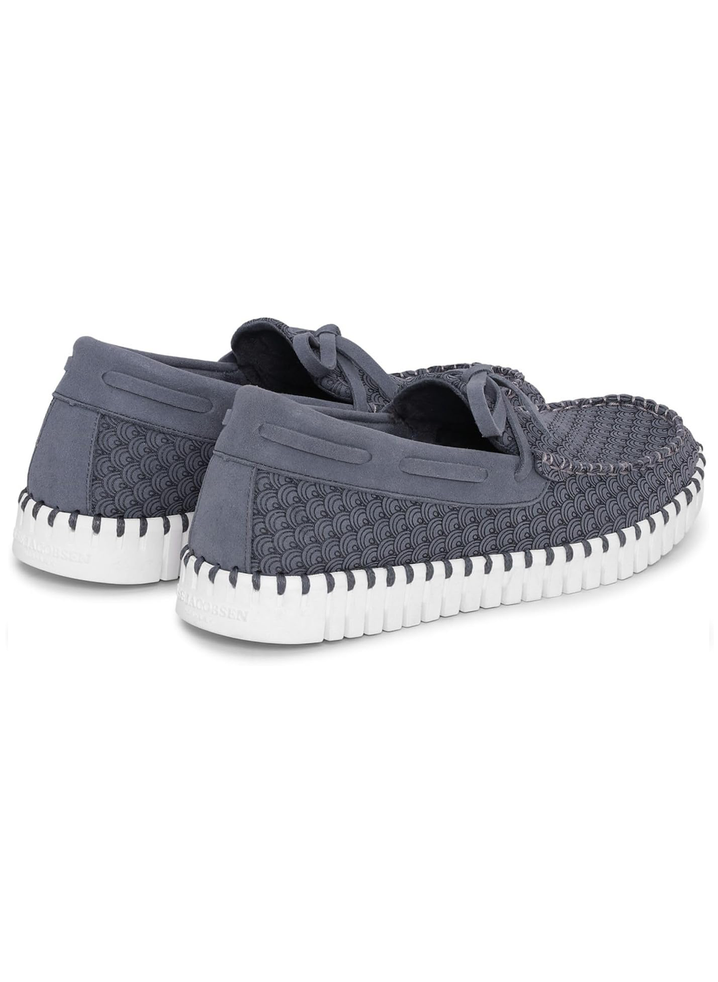 Ilse Jacobsen Tulip 3074 Shoe W/Laces - Grey Blue