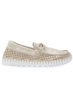 Ilse Jacobsen Tulip 3083 Metalic Loafer w/Laces - Silver