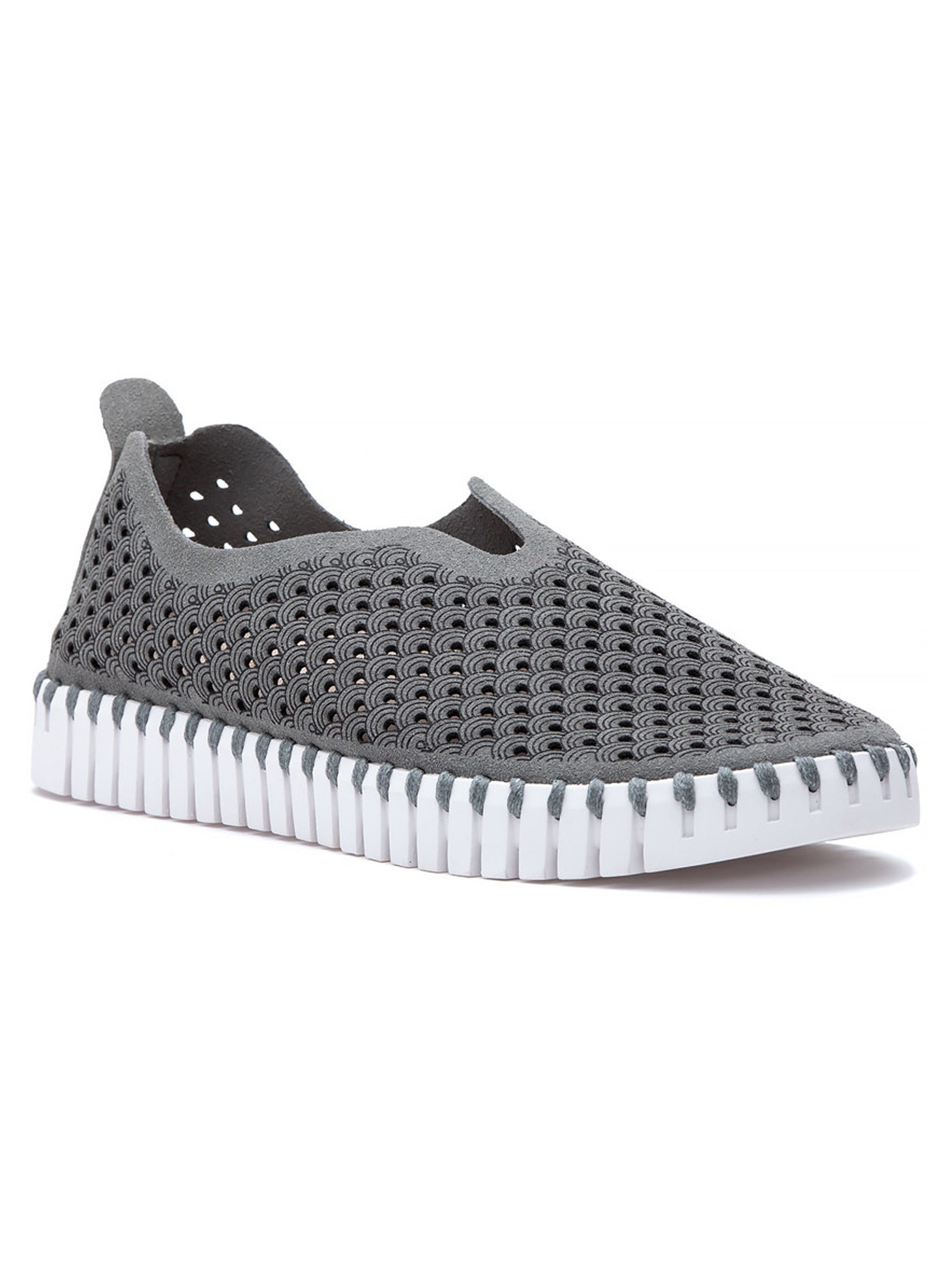 Ilse Jacobsen Tulip Adjustable W/White Sole - Grey