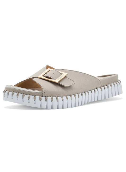 Lines of Denmark Ilse Jacobsen Tulip One Buckle W/White Sole - Atmosphere available at The Good Life Boutique
