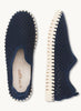 Ilse Jacobsen Tulip Slip-on with White Sole - Dark Indigo