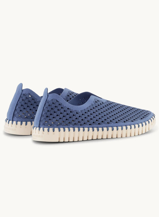 Lines of Denmark Ilse Jacobsen Tulip Slip-on with White Sole - Light Regatta available at The Good Life Boutique