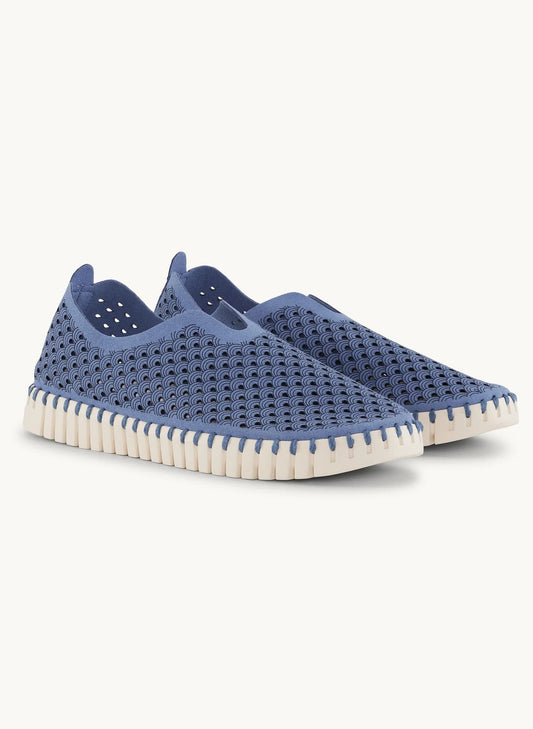 Lines of Denmark Ilse Jacobsen Tulip Slip-on with White Sole - Light Regatta available at The Good Life Boutique