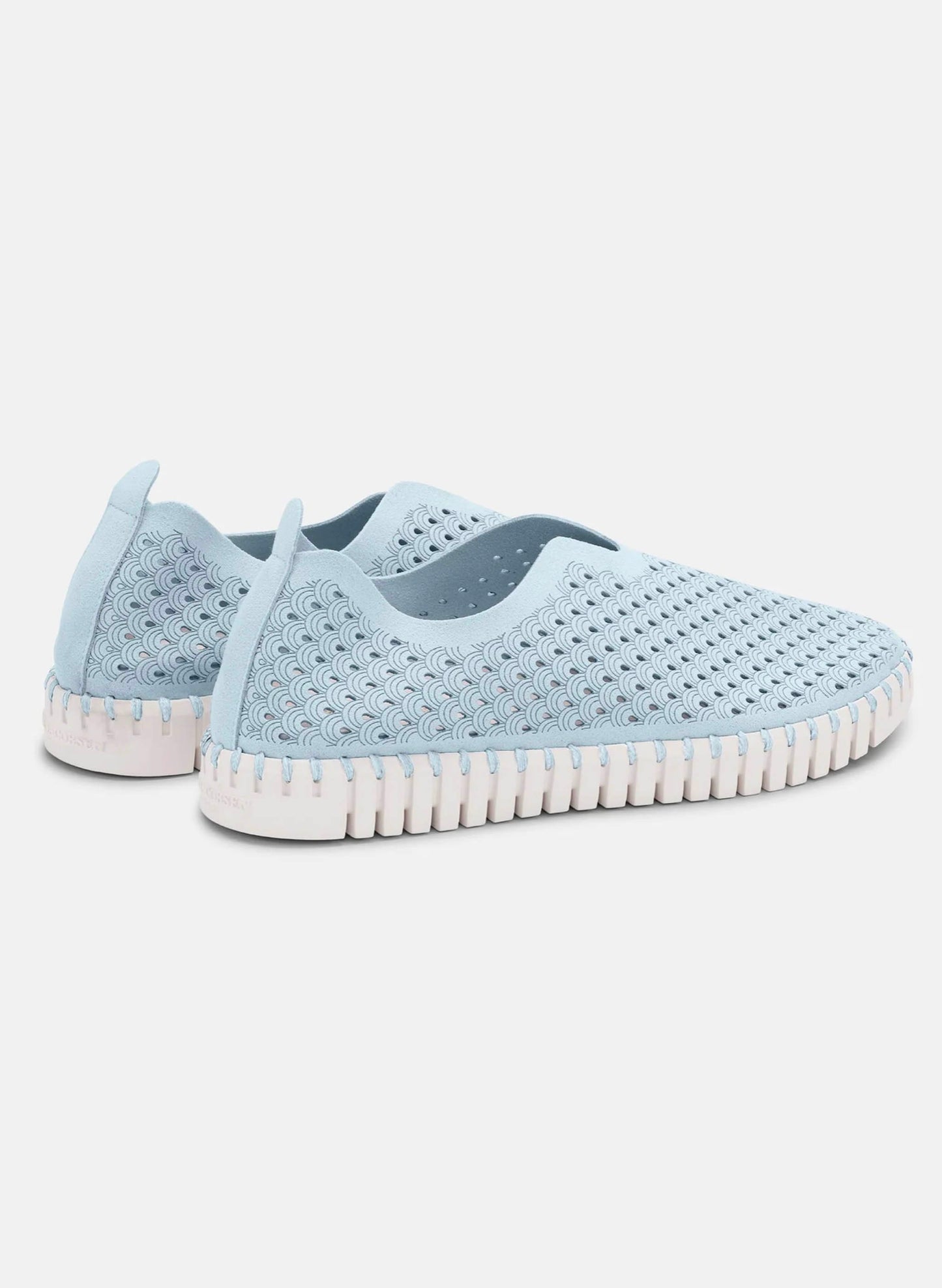 Lines of Denmark Ilse Jacobsen Tulip Slip-on with White Sole - Ash Blue available at The Good Life Boutique