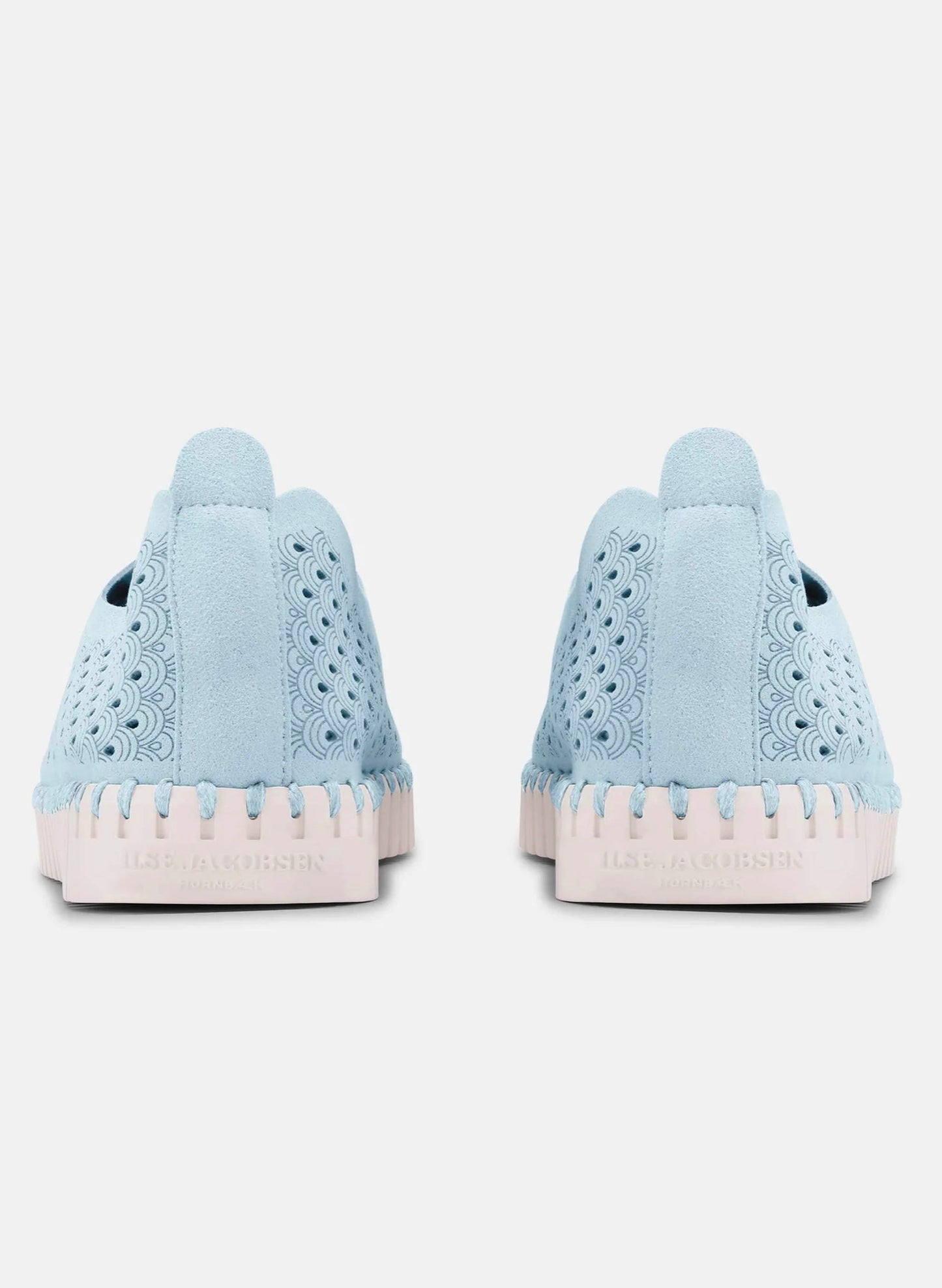 Lines of Denmark Ilse Jacobsen Tulip Slip-on with White Sole - Ash Blue available at The Good Life Boutique