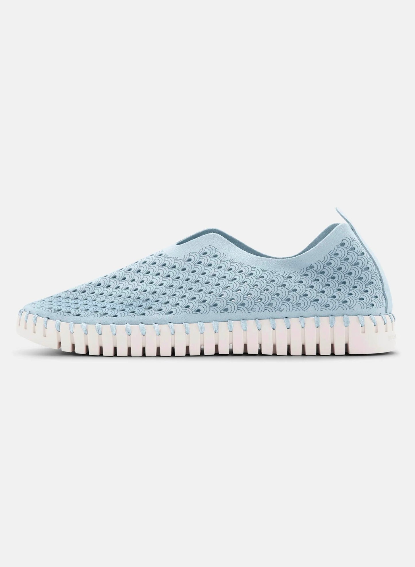 Lines of Denmark Ilse Jacobsen Tulip Slip-on with White Sole - Ash Blue available at The Good Life Boutique