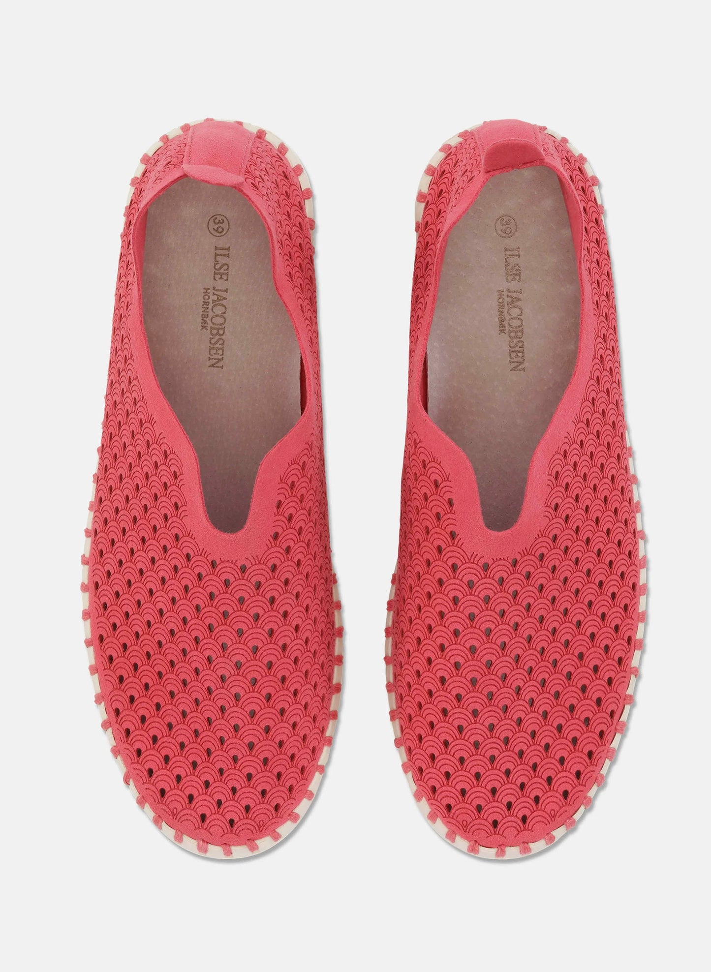 Lines of Denmark Ilse Jacobsen Tulip Slip-on with White Sole - Viva Magenta available at The Good Life Boutique