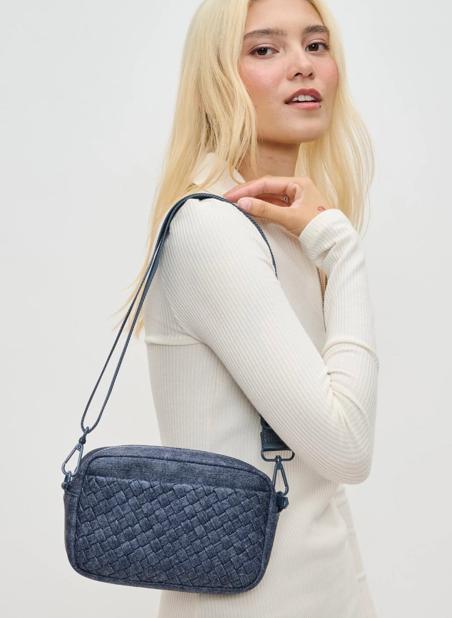 Sol & Selene Sol & Selene - Inspiration Crossbody - Dark Denim available at The Good Life Boutique