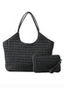 Haute Shore LTD Isla Tote - Jet Vegan Puckered Leather available at The Good Life Boutique