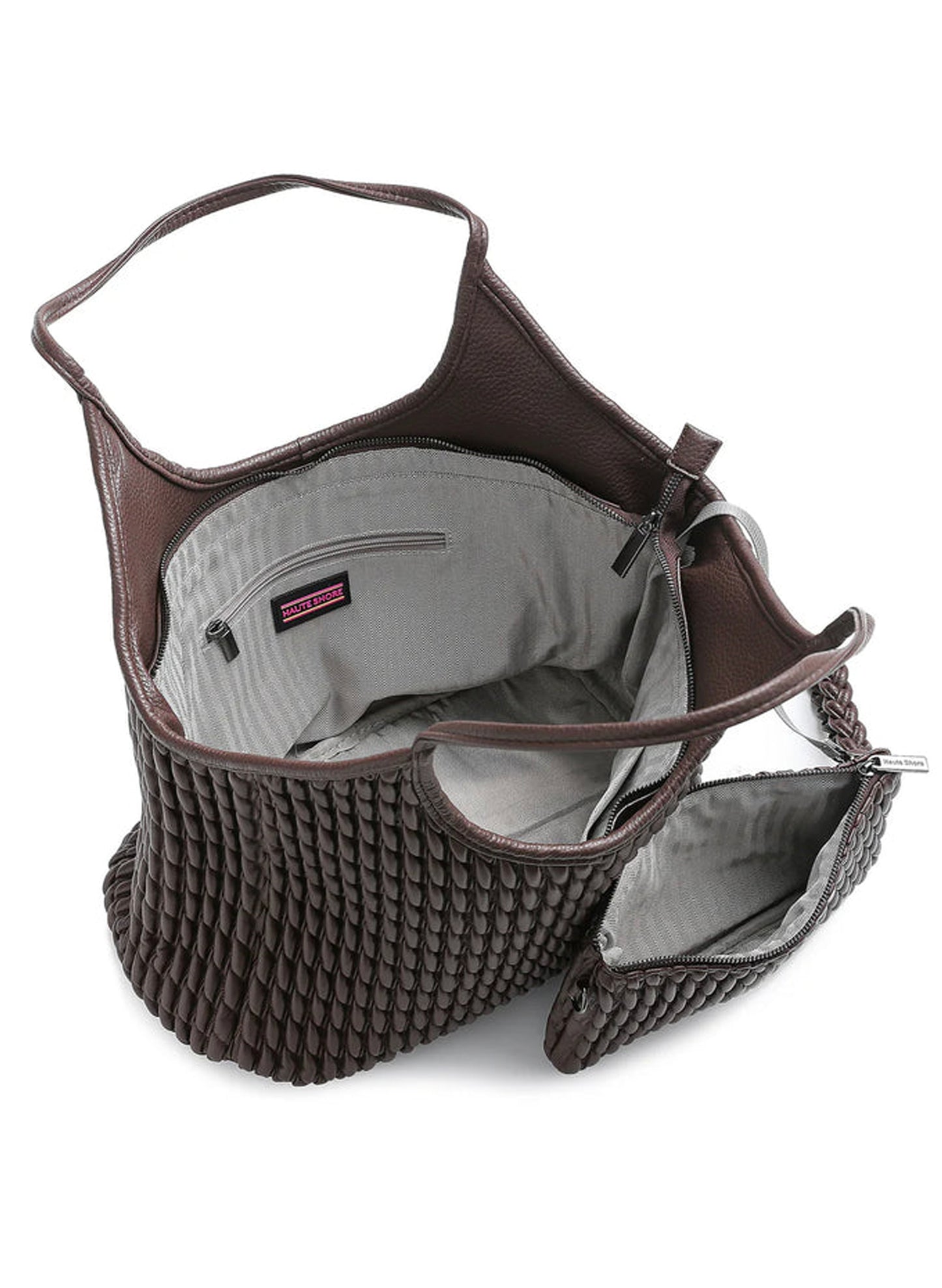 Haute Shore LTD Isla Tote - Chocolate Vegan Puckered Leater available at The Good Life Boutique