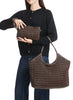 Haute Shore LTD Isla Tote - Chocolate Vegan Puckered Leater available at The Good Life Boutique