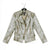 Clara Sun Woo Clara Sunwoo - Croc Print Liquid Leather Stretch Knit Biker Jacket - Olive available at The Good Life Boutique