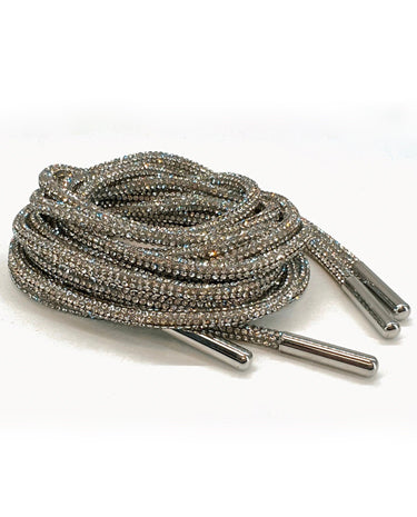 Jacqueline Kent - Tie One On Bling Shoe & Hoodie String - Silver