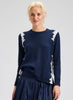 Zaket & Plover Zaket & Plover - Jaggered Sweater - Dk Denim available at The Good Life Boutique