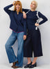Zaket & Plover Zaket & Plover - Jaggered Sweater - Dk Denim available at The Good Life Boutique