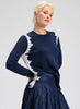 Zaket & Plover Zaket & Plover - Jaggered Sweater - Dk Denim available at The Good Life Boutique