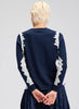 Zaket & Plover Zaket & Plover - Jaggered Sweater - Dk Denim available at The Good Life Boutique