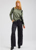 Zaket & Plover Zaket & Plover - Jaggered Sweater - Sage available at The Good Life Boutique