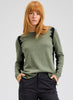 Zaket & Plover Zaket & Plover - Jaggered Sweater - Sage available at The Good Life Boutique