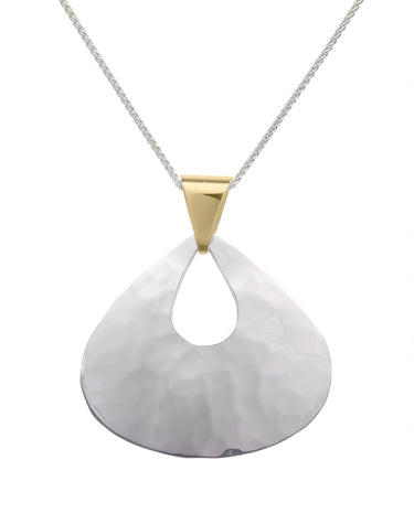 Ed Levin E.L. Designs (Formerly Ed Levin) - Jamaica Pendant SS & 14K 18" available at The Good Life Boutique